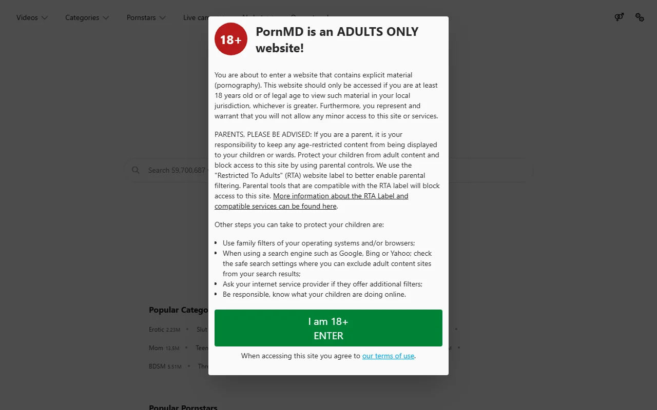 Screenshot: Pornmd Screenshot of Pornmd